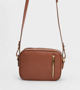 Immaculate Vegan - Votch Silvie Vegan Bio-Based Bamboo Dual-Look Bamboo Crossbody Bag in Brown