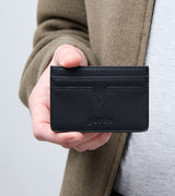 Immaculate Vegan - Votch Sol Vegan Bio-Based Bamboo leather card holder in black