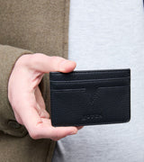 Immaculate Vegan - Votch Sol Vegan Bio-Based Bamboo leather card holder in black