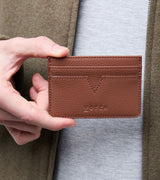 Immaculate Vegan - Votch Sol Vegan Bio-Based Bamboo leather card holder in brown