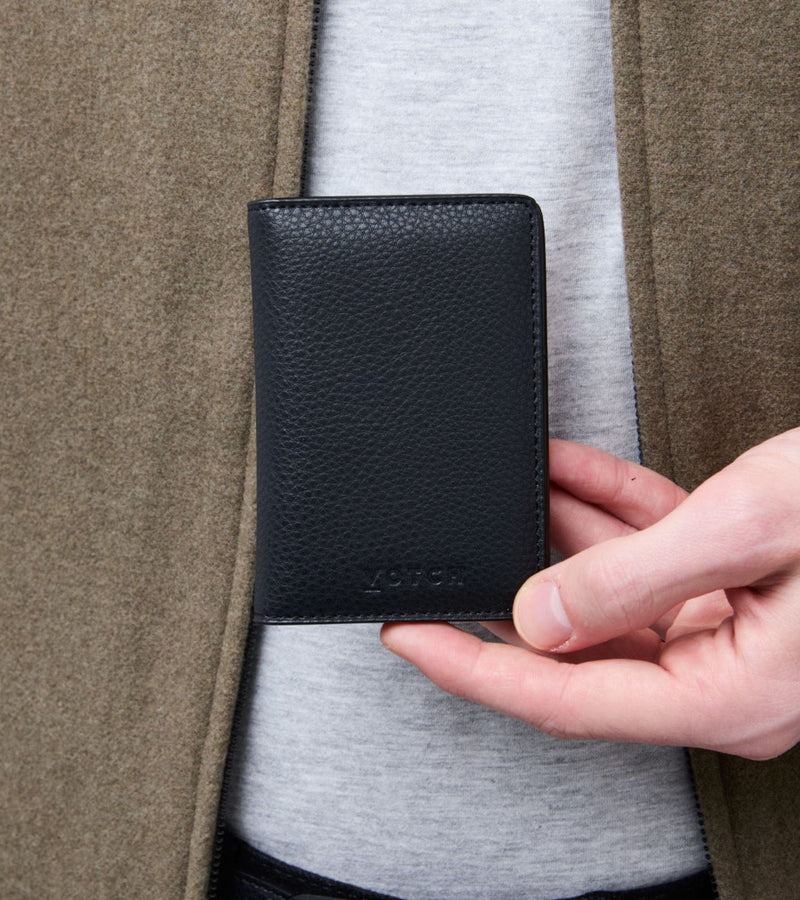 Votch Wilf Vegan Bio-Based Bamboo Bifold Wallet in Black