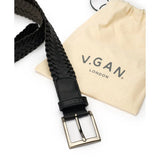 Immaculate Vegan - V.GAN Weave Men's Vegan Leather Belt | Black