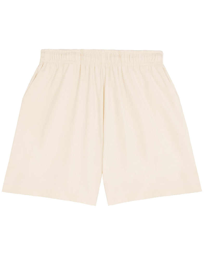 hewn. Womens Organic Cotton Lightweight Shorts in Natural Cotton