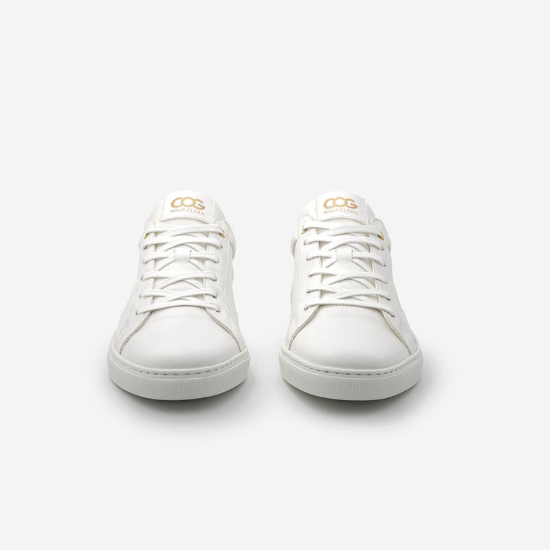 COG Winton Women's Vegan Sneakers | White & Gold