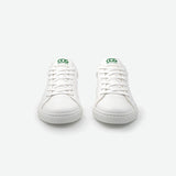 Immaculate Vegan - COG Winton Unisex Vegan Leather Sneakers | White & Green UK2.5 / EU35 / US4.5