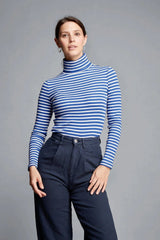 Immaculate Vegan - Lavender Hill Clothing Striped Cotton Roll Neck | Multiple Colours