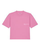 Immaculate Vegan - hewn. Womens Organic Cotton Boxy T-shirt in Azalea Pink
