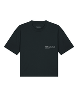 Immaculate Vegan - hewn. Womens Organic Cotton Boxy T-shirt in Jet Black