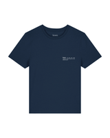 Immaculate Vegan - hewn. Womens Organic Cotton Fitted T-shirt in Midnight Navy Blue