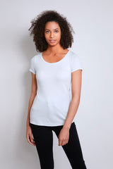 Immaculate Vegan - Scoop Neck Cotton TENCEL™ Modal Blend T-shirt | Multiple Colours