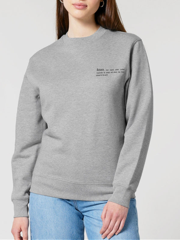 Women's Organic Cotton Relaxed Fit Sweatshirt | Rock Grey Marl