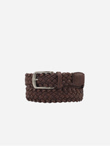 Immaculate Vegan - Woven Vegan Cork Leather Belt | Brown