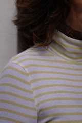 Immaculate Vegan - Lavender Hill Clothing Striped Cotton Roll Neck | Multiple Colours