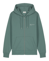 Immaculate Vegan - hewn. Womens Organic Cotton Relaxed-fit Zip Hoodie in Eucalyptus Green