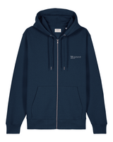 Immaculate Vegan - hewn. Womens Organic Cotton Relaxed-fit Zip Hoodie in Midnight Navy