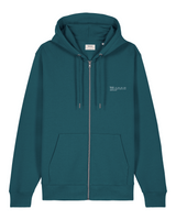 Immaculate Vegan - hewn. Womens Organic Cotton Relaxed-fit Zip Hoodie in Ocean Blue