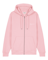 Immaculate Vegan - hewn. Womens Organic Cotton Relaxed-fit Zip Hoodie in Cherry Blossom Pink