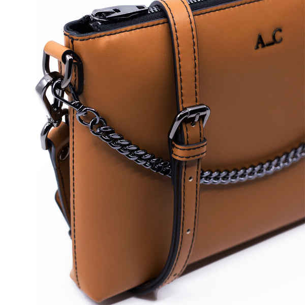A_C OFFICIAL Peta Pouch - Sileather Tan