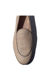 Immaculate Vegan - A Perfect Jane Princesa Loafer Beige Raffia PRE-ORDER