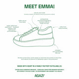 Immaculate Vegan - AGAZI Apple & corn sneakers EMMA - fucsia