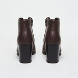 Immaculate Vegan - AGAZI HANA plant based ankle boots: chocolate