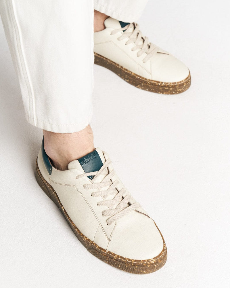 AGAZI JACOB sneakers – beige + green