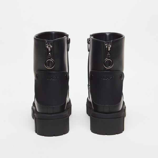 AGAZI Kama Vegan Leather Boots | Black