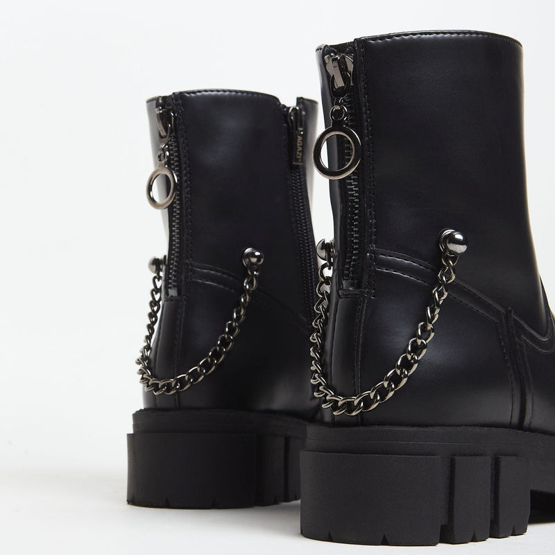 AGAZI Kama Vegan Leather Boots | Black