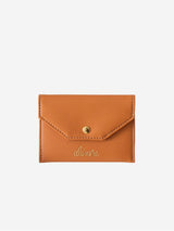 Immaculate Vegan - Alénore Bouton Golden Vegan Apple Leather Card Holder | Camel