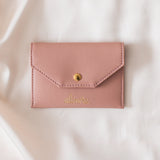 Immaculate Vegan - Alénore Bouton Golden Vegan Apple Leather Card Holder | Old Pink