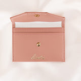 Immaculate Vegan - Alénore Bouton Golden Vegan Apple Leather Card Holder | Old Pink