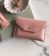 Immaculate Vegan - Alénore Bouton Golden Vegan Apple Leather Card Holder | Old Pink