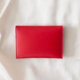 Immaculate Vegan - Alénore Bouton Golden Vegan Apple Leather Card Holder | Red