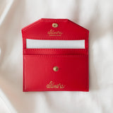 Immaculate Vegan - Alénore Bouton Golden Vegan Apple Leather Card Holder | Red