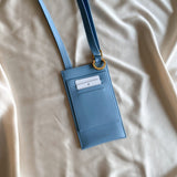 Immaculate Vegan - Alénore Vanilla Vegan Apple Leather Pouch | Blue Carabiner