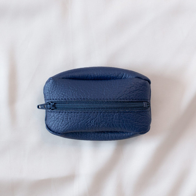 Alénore Crocus Vegan Apple Leather Purse | Navy