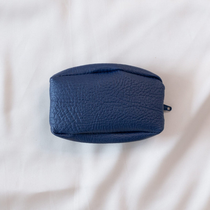 Alénore Crocus Vegan Apple Leather Purse | Navy