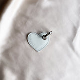 Immaculate Vegan - Alénore Heart Vegan Apple Leather Key Ring | Blue & White