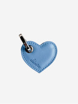 Immaculate Vegan - Alénore Heart Vegan Apple Leather Key Ring | Blue & White