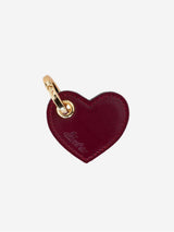 Immaculate Vegan - Alénore Heart Vegan Apple Leather Key Ring | Bordeaux & Black