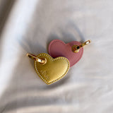 Immaculate Vegan - Alénore Heart Vegan Apple Leather Key Ring | Gold & Pink