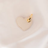 Immaculate Vegan - Alénore Heart Vegan Apple Leather Key Ring | Terracotta & Nude