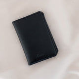 Immaculate Vegan - Alénore Hibiscus Vegan Apple Leather Card Holder | Black