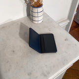 Immaculate Vegan - Alénore Hibiscus Vegan Apple Leather Card Holder | Navy