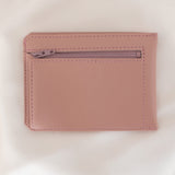 Immaculate Vegan - Alénore Jasmin Vegan Apple Leather Compact Wallet | Old Pink