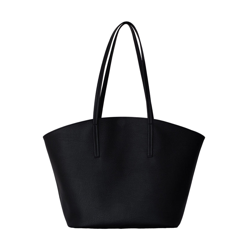 Alénore Mimosa Vegan Apple Leather Tote Bag | Black