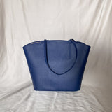 Immaculate Vegan - Alénore Mimosa Vegan Apple Leather Tote Bag | Navy