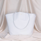 Immaculate Vegan - Alénore Mimosa Vegan Apple Leather Tote Bag | White