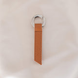 Immaculate Vegan - Alénore Ribbon Vegan Apple Leather Key Ring | Camel & Nude