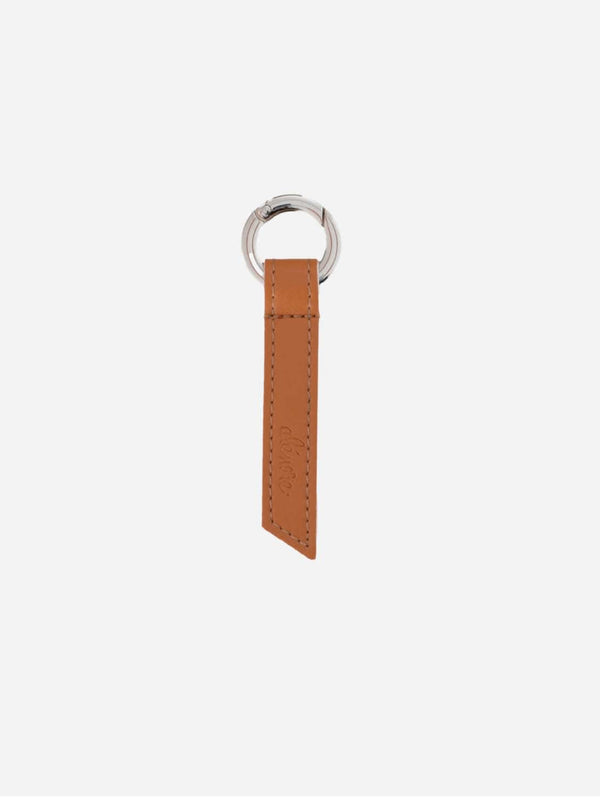 Alénore Ribbon Vegan Apple Leather Key Ring | Camel & Nude